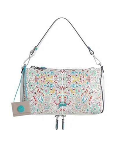 Gabs Woman Handbag White Size - Calfskin, Polyamide In Multi