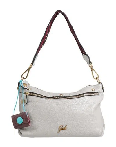Gabs Woman Shoulder Bag Light Grey Size - Calfskin