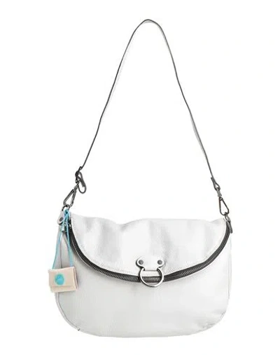 Gabs Woman Shoulder Bag Light Grey Size - Calfskin In Gray