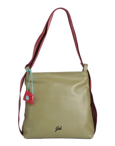 Gabs Woman Shoulder Bag Military Green Size - Calfskin
