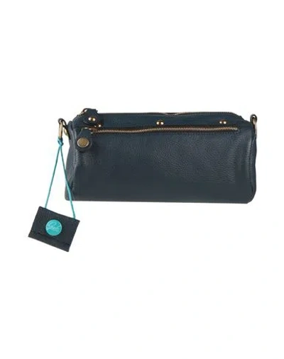 Gabs Woman Shoulder Bag Navy Size - Calfskin