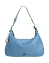 Gabs Woman Shoulder Bag Navy Size - Calfskin