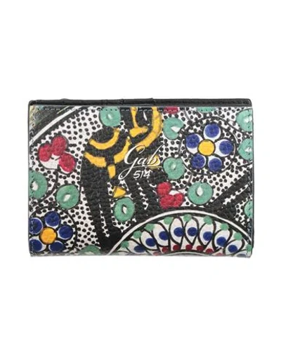 Gabs Woman Wallet Black Size - Calfskin In Multi