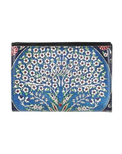 Gabs Woman Wallet Blue Size - Calfskin