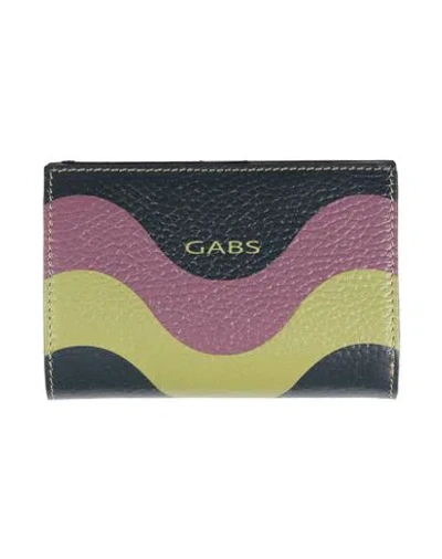Gabs Woman Wallet Charcoal Size - Calfskin In Gray