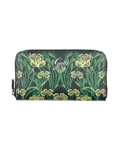 Gabs Woman Wallet Green Size - Calfskin