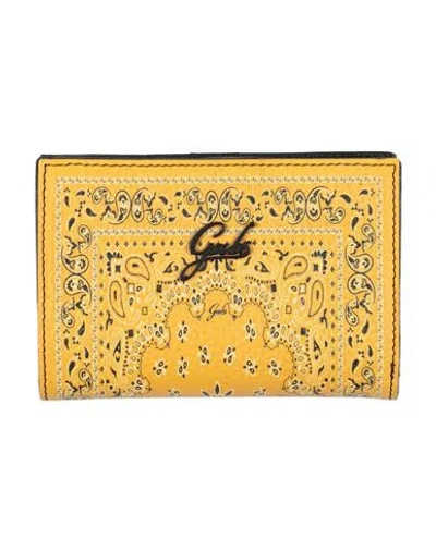 Gabs Woman Wallet Marigold Size - Calfskin In Yellow