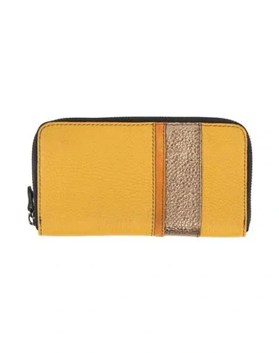 Gabs Woman Wallet Marigold Size - Calfskin In Yellow
