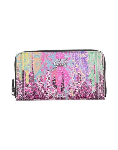 Gabs Woman Wallet Mauve Size - Calfskin In Multi