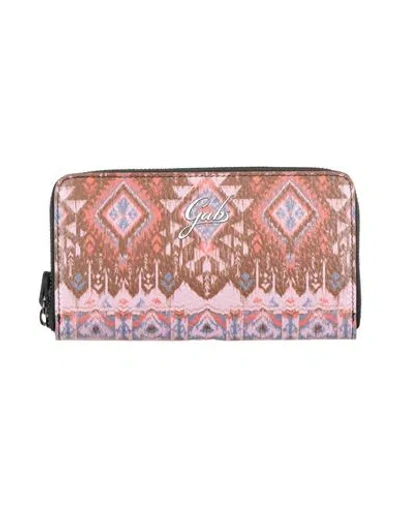 Gabs Woman Wallet Pink Size - Calfskin In Brown
