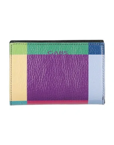 Gabs Woman Wallet Purple Size - Calfskin