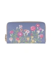 Gabs Woman Wallet Slate Blue Size - Calfskin In Blue