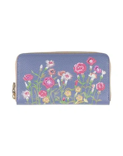 Gabs Woman Wallet Slate Blue Size - Calfskin