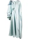 GABY CHARBACHY DRAPED CAPE-STYLE GOWN