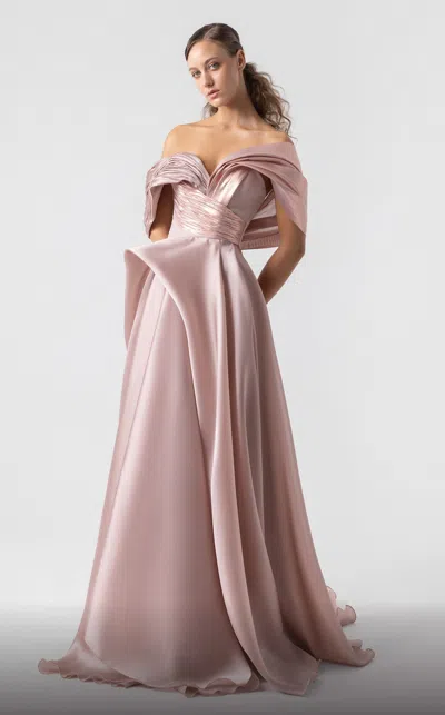 Gaby Charbachy Liquid Contrast Gown