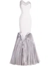 Gaby Charbachy Mermaid Gown In White