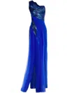 Gaby Charbachy Tulle Gown In Blau