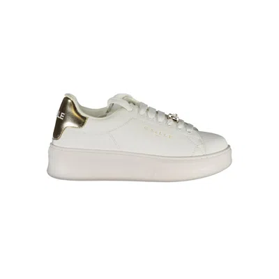 Gaelle Paris Bianco Poliuretano Women Women's Sneaker In White