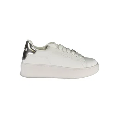 Gaelle Paris Bianco Poliuretano Women Women's Sneaker In White
