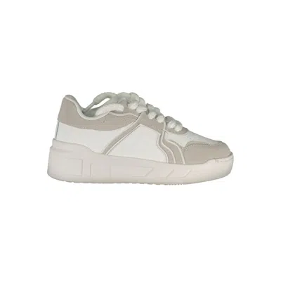 Gaelle Paris Bianco Polyurethane Women Women's Sneaker In White