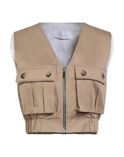 Gaelle Paris Coats & Jackets - Vests In Sand