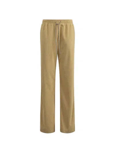 Gaelle Paris Corduroy Track Pants In Brown