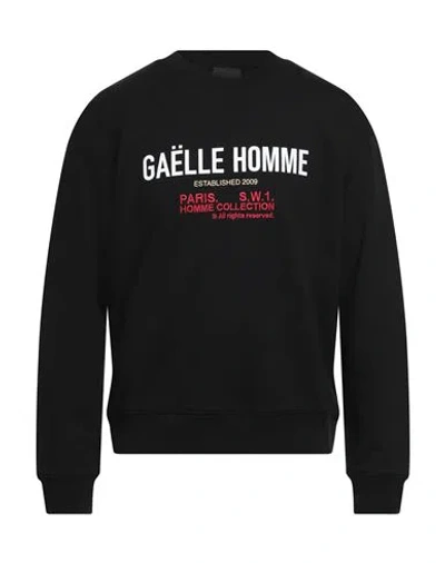 Gaelle Paris Gaëlle Paris Homme Man Sweatshirt Black Size Xxl Cotton In Animal Print