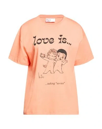 Gaelle Paris Gaëlle Paris Love Is. By Gaëlle Paris Woman T-shirt Orange Size 1 Cotton