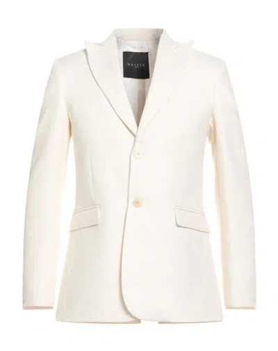 Gaelle Paris Gaëlle Paris Man Blazer Ivory Size 38 Cotton, Linen In White