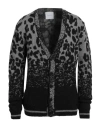 Gaelle Paris Gaëlle Paris Man Cardigan Black Size L Acrylic, Polyamide, Alpaca Wool In Black