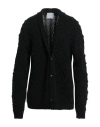 Gaelle Paris Gaëlle Paris Man Cardigan Black Size L Wool, Acrylic In Black