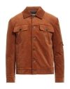 Gaelle Paris Gaëlle Paris Man Jacket Tan Size 40 Cotton, Elastane In Brown