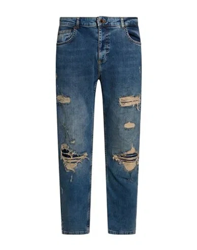 Gaelle Paris Gaëlle Paris Man Jeans Blue Size 36 Cotton, Elastane