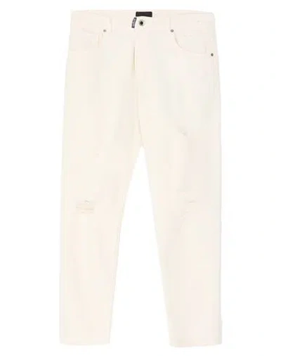 Gaelle Paris Gaëlle Paris Man Jeans Ivory Size 32 Cotton, Elastane In White