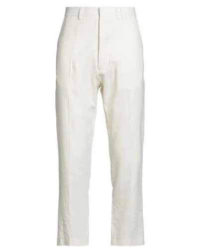 Gaelle Paris Gaëlle Paris Man Pants Cream Size 32 Cotton, Linen In White