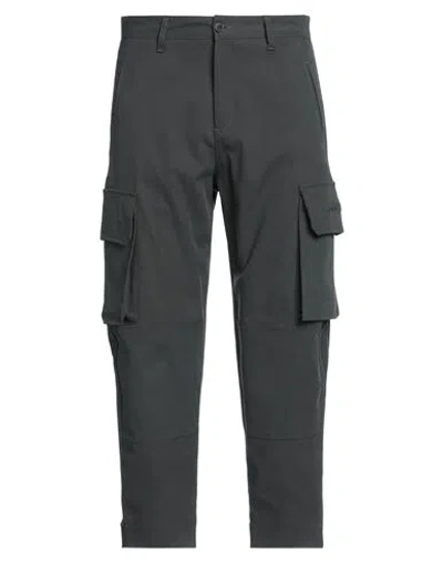 Gaelle Paris Gaëlle Paris Man Pants Lead Size 34 Cotton, Polyamide, Elastane In Grey