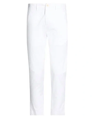 Gaelle Paris Gaëlle Paris Man Pants White Size 30 Cotton, Elastane