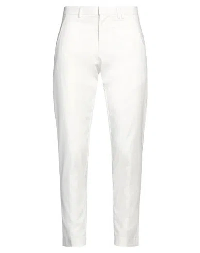 Gaelle Paris Gaëlle Paris Man Pants White Size 32 Polyester, Viscose, Elastane In White