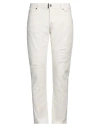 Gaelle Paris Gaëlle Paris Man Pants Beige Size 34 Cotton, Elastane In White