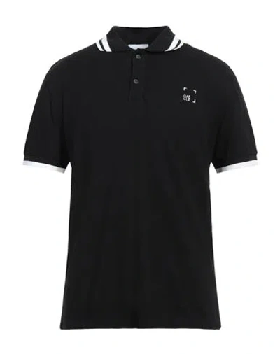 Gaelle Paris Gaëlle Paris Man Polo Shirt Black Size M Cotton, Elastane