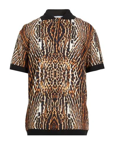 Gaelle Paris Gaëlle Paris Man Polo Shirt Camel Size 40 Viscose In Nude