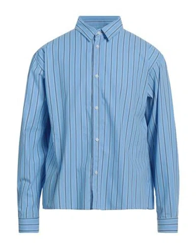 Gaelle Paris Gaëlle Paris Man Shirt Azure Size 38 Cotton In Blue