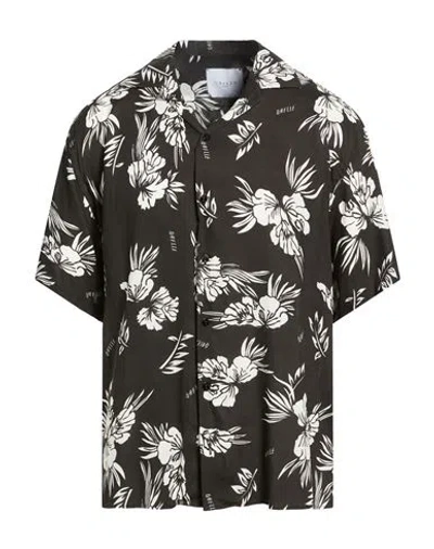 Gaelle Paris Gaëlle Paris Man Shirt Black Size 38 Viscose In Multi