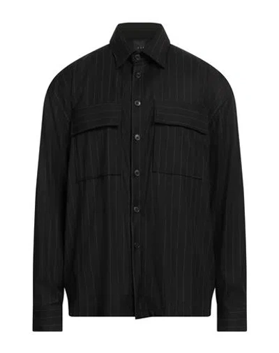 Gaelle Paris Gaëlle Paris Man Shirt Black Size 42 Polyester, Viscose, Elastane
