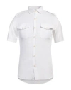 Gaelle Paris Gaëlle Paris Man Shirt White Size 38 Viscose, Linen In White
