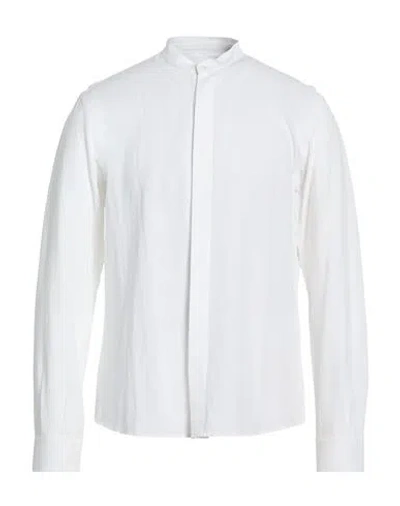 Gaelle Paris Gaëlle Paris Man Shirt White Size 40 Viscose, Linen