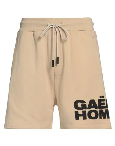 Gaelle Paris Gaëlle Paris Man Shorts & Bermuda Shorts Beige Size M Cotton