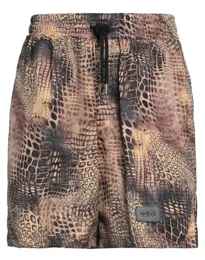 Gaelle Paris Gaëlle Paris Man Shorts & Bermuda Shorts Camel Size 36 Polyester In Beige