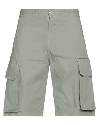 Gaelle Paris Gaëlle Paris Man Shorts & Bermuda Shorts Sage Green Size 28 Cotton, Elastane
