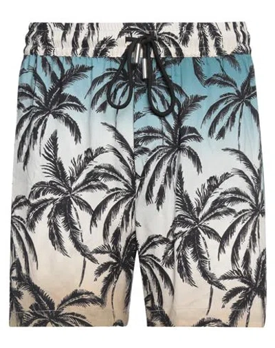 Gaelle Paris Gaëlle Paris Man Shorts & Bermuda Shorts Slate Blue Size 36 Viscose